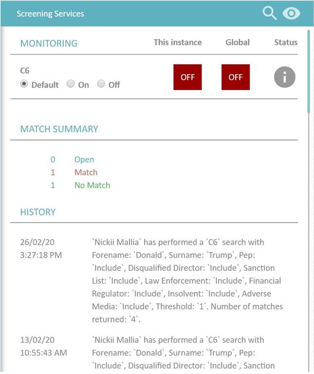 KYC Portal Pep and Sanctions