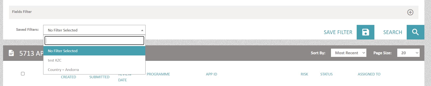 KYC Portal Priority Lists